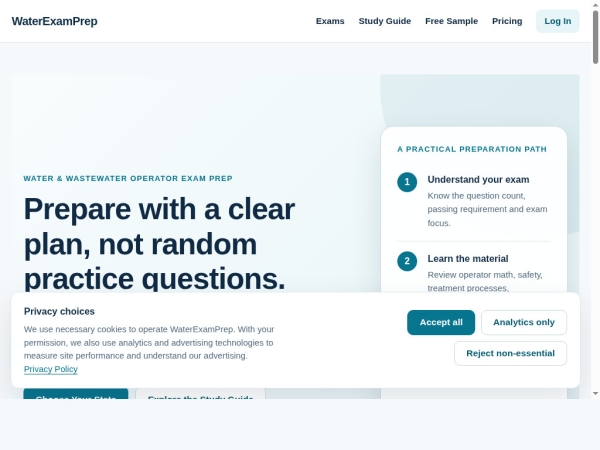 waterexamprep.com